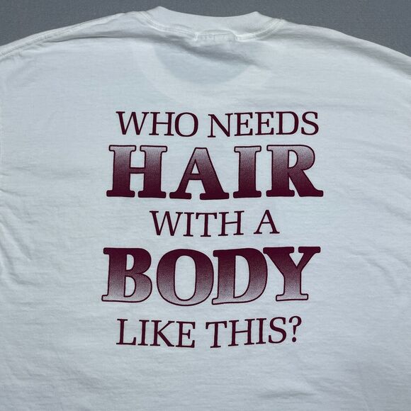 VTG Shirt Men Size Large‎ White Double Side Print LYONS PUB MINNEAPOLIS Y2K - Picture 8 of 9